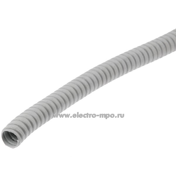 Т1251. Металлорукав МПГ18 в серой ПВХ оболочке 18мм Dвнеш max 23,6мм Dвнутр min 16,9мм (Проминдустрия Ряза