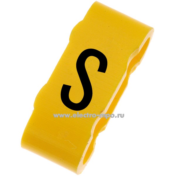 М35. Маркер на кабель PK+20004SV40.S для держателя POH/PKH символ "S" (Partex)