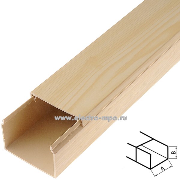 Д6790. Короб РКК-60х40-27М 1 канал сосна (Рувинил)
