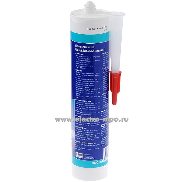 Герметик бесцветный 8310611/5315 \"KRASS\" 300 мл для металла силиконовый ...