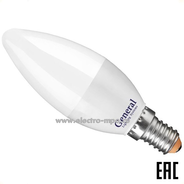 Л01. Лампа 15Вт 661095 GLDEN-CF-15-230-E14-2700К 1010Лм светодиодная "свеча" т/б свет (General)