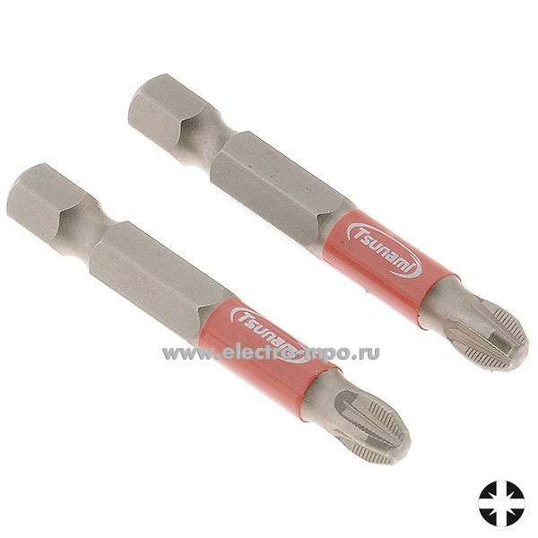 В1587. Бита T26020010PZ3050 PZ3 50мм TSUNAMI Professional комплект 2шт. (Китай)