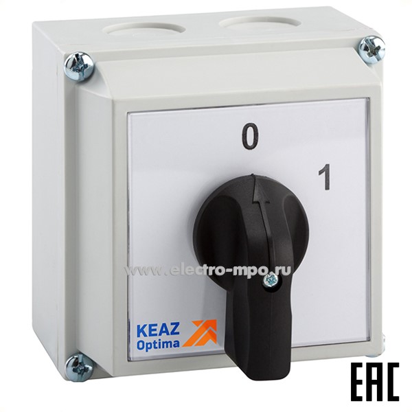 А9197. Переключатель OptiSwitch 4G10-90-PK-R014 10А в корпусе 219857 IP65 (КЭАЗ)