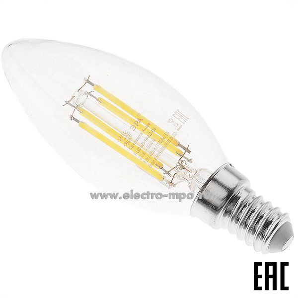 Л00. Лампа 9Вт Б0046995 F-LED B35-9W-840-E14 1170Лм 4000К светодиодная "свеча" х/б свет (ЭРА)