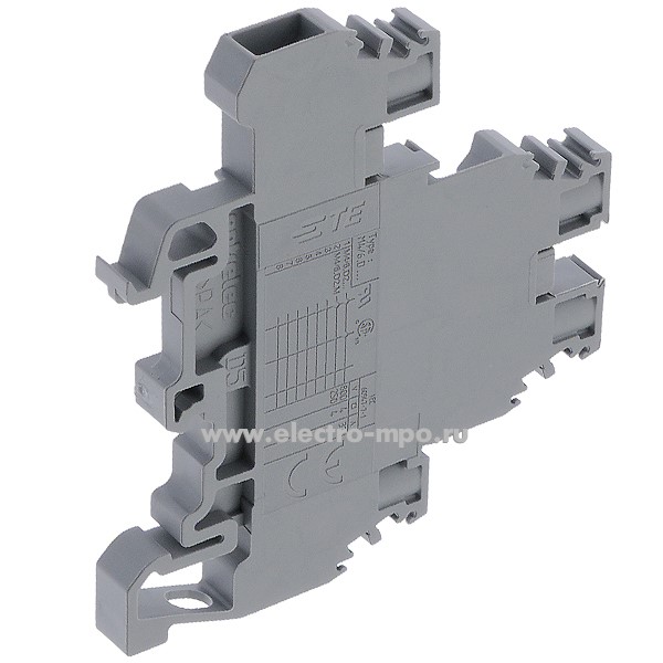 Клемма M4/6.D2 1SNA115271R2200 двухуровневая винтовая серая 4мм2 32А ...