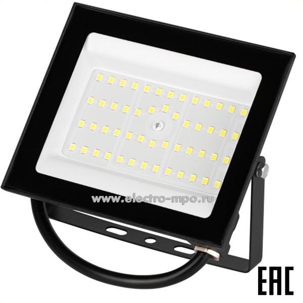 С02. Прожектор Б0071104 GREEN LINE LPR-033-0-65K-050 220В 50Вт 4000Лм 6500К светодиодный IP65 (ЭРА)