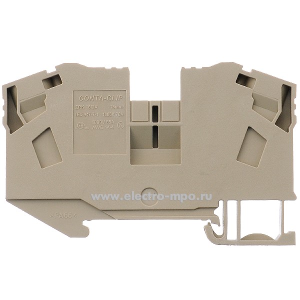 Б9416 Клемма ZRK 16/2A проходная арт.3636.2 бежевая 16мм2 76А ширина ...