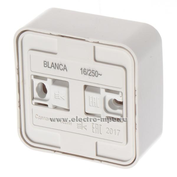 Ю4514. Розетка Blanca BLNRA110111 "евро" компактная о/п белая (Schneider Electric)