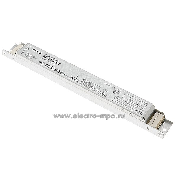 С6356. Дроссель EL4х14ngn5 электронный для 4-х люминесцентных ламп 14Вт, Т5 (Helvar)