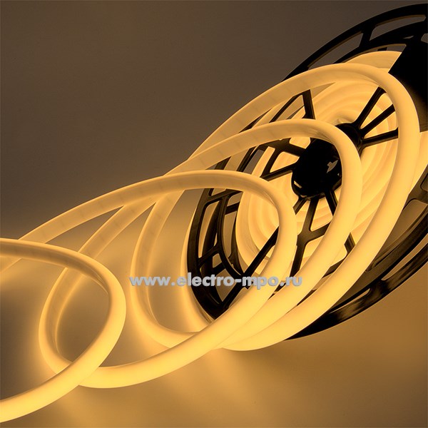 С21. Лента светод. 502160 GLS-2835-180-14.4-12-IP68-NTS-3000К 72Вт 12В Неон гибкий для сауны 5м (General