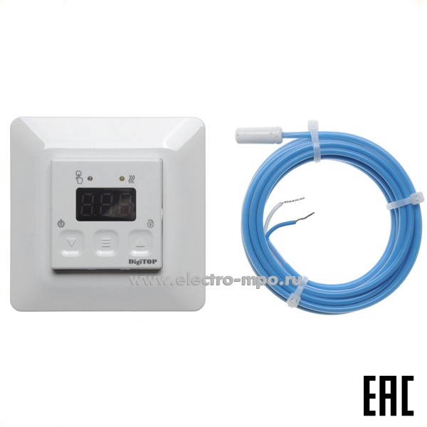19820.П9820 Терморегулятор электронный TS-1F Т=+5…+40 град.С 16А 220В (DigiTOP)