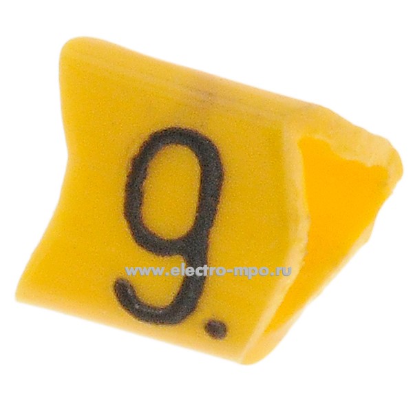 М3509. Маркер PY-01003BV40.9 символ "9" 0,2-0,75 мм2 (Partex)
