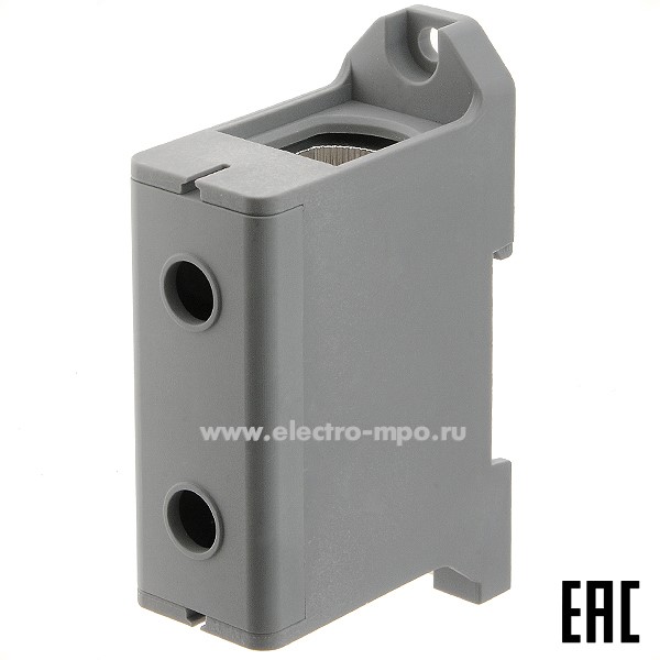 Б7325. Клемма JHT5-150-GY винтовая серая 35-150мм2 320А 800В ширина 29мм (Электромонтаж)