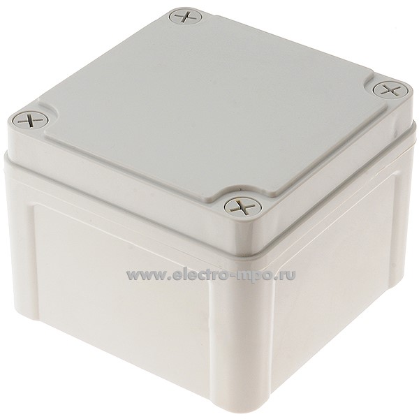 К0786. Коробка пластиковая AG 100х100х75 IP66 серая (Электромонтаж)