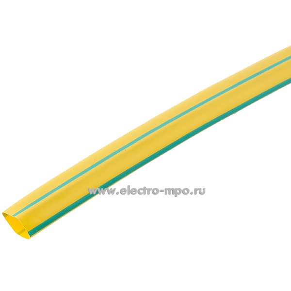 Т2881. Трубка 60106 ТУТнг-LS-10/5 термоусаживаемая Dвнутр=10/5мм жёлто-зелёная  (КВТ Калуга)