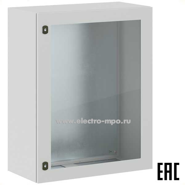 Е9166. Шкаф STX R5STX1084-OUTDOOR навесной IP66 1000х800х400 с прозрачной дверью и монтажной платой (ДКС)