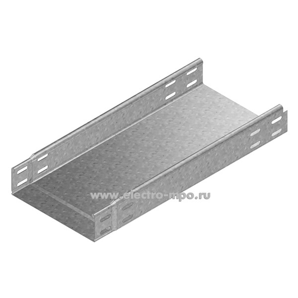 М76. Лоток KGI60.400.125 (60х400х1,25мм) L=3000 неперфорированный телескопический (Vergokan)