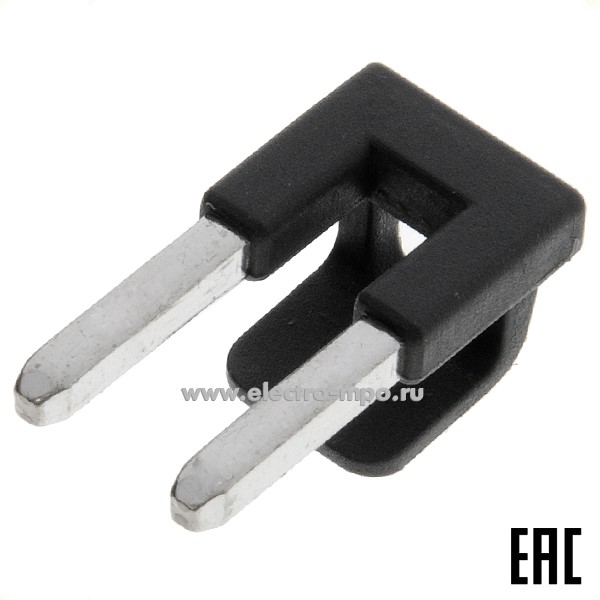 К4653. Перемычка 221-941 2 полюса для зажимов 221 серии 4 и 6 мм2 с фиксатором черная (Wago)