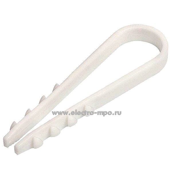 Г70. Дюбель-хомут 57551 ДХ 19–25 белый (Fortisflex)