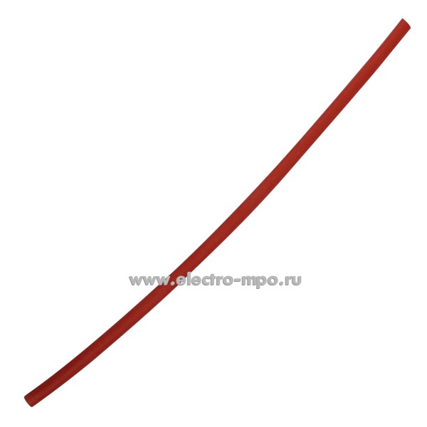 Т32. Трубка 26-3004 термоусаживаемая СТТК (3:1) двустенная клеевая 3,0/1,0мм красная 1м (Rexant)