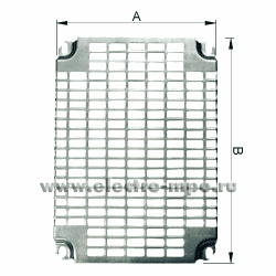Е7696. Плата SAR55423 500х400мм монтажная перфорированная для шкафов 500х400мм (Schneider Electric)