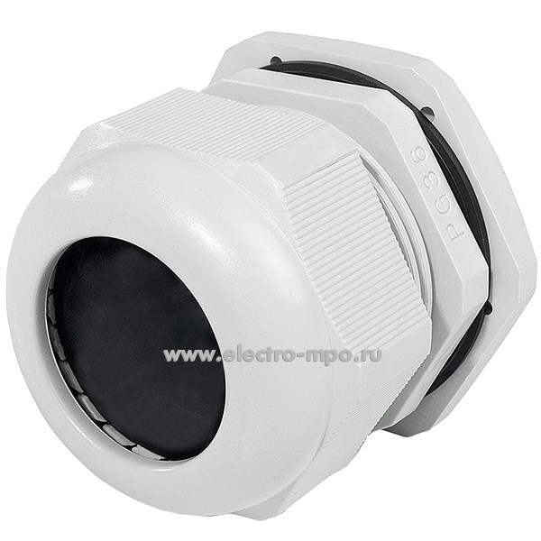 Т23. Сальник 6445 PG 36 (22-32 мм) пластиковый серый (Fortisflex)