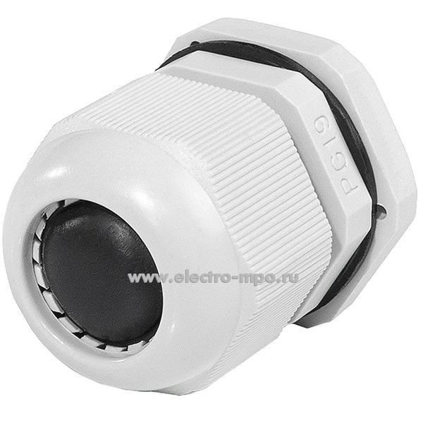 Т23. Сальник 88164 PG 19 (12-16 мм) пластиковый серый (Fortisflex)