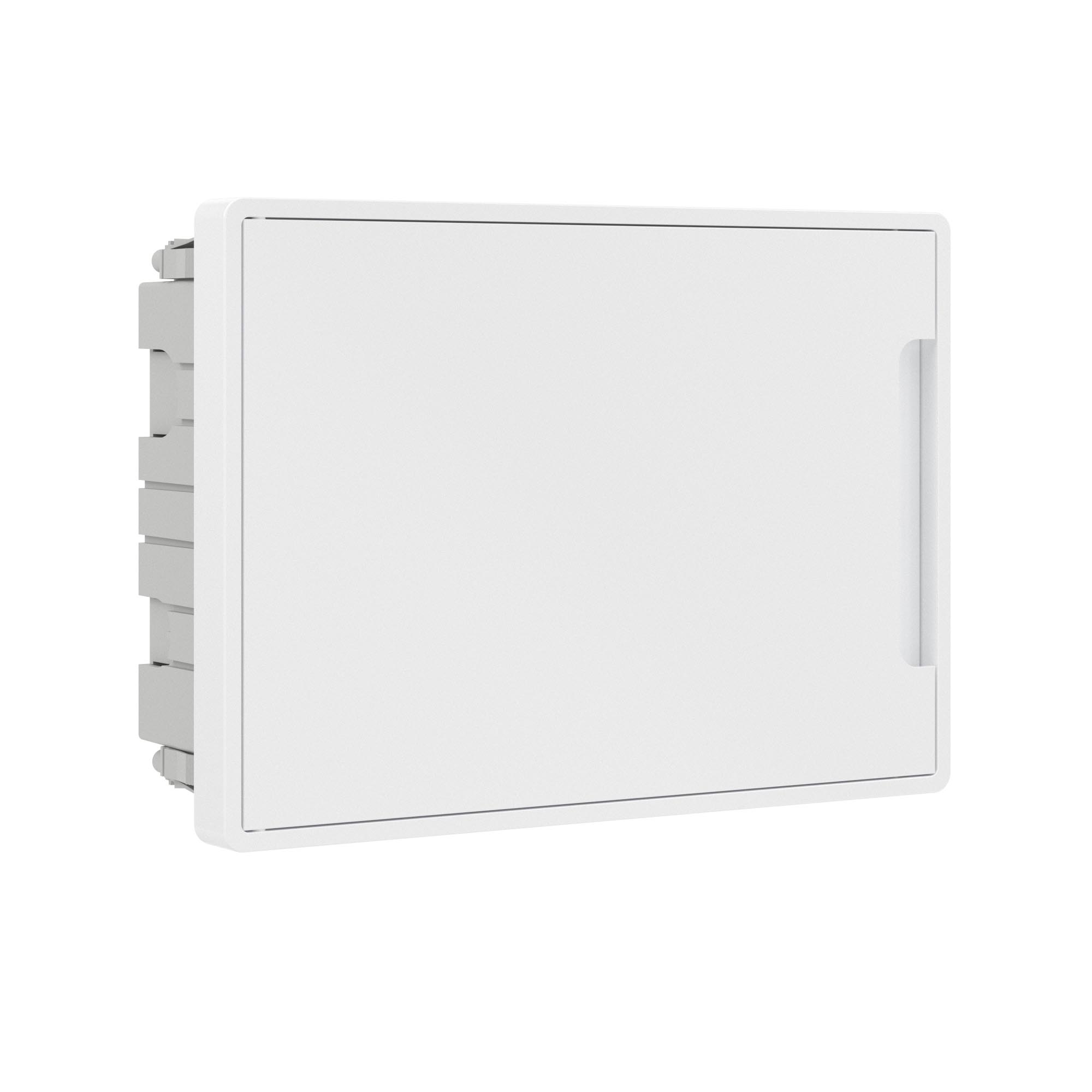 Е10. Щиток F12B3WW 12 мод встраиваемый для полых стен Фрейм (FRAME), белый, с белой дверцей, с 2  (ДКС)