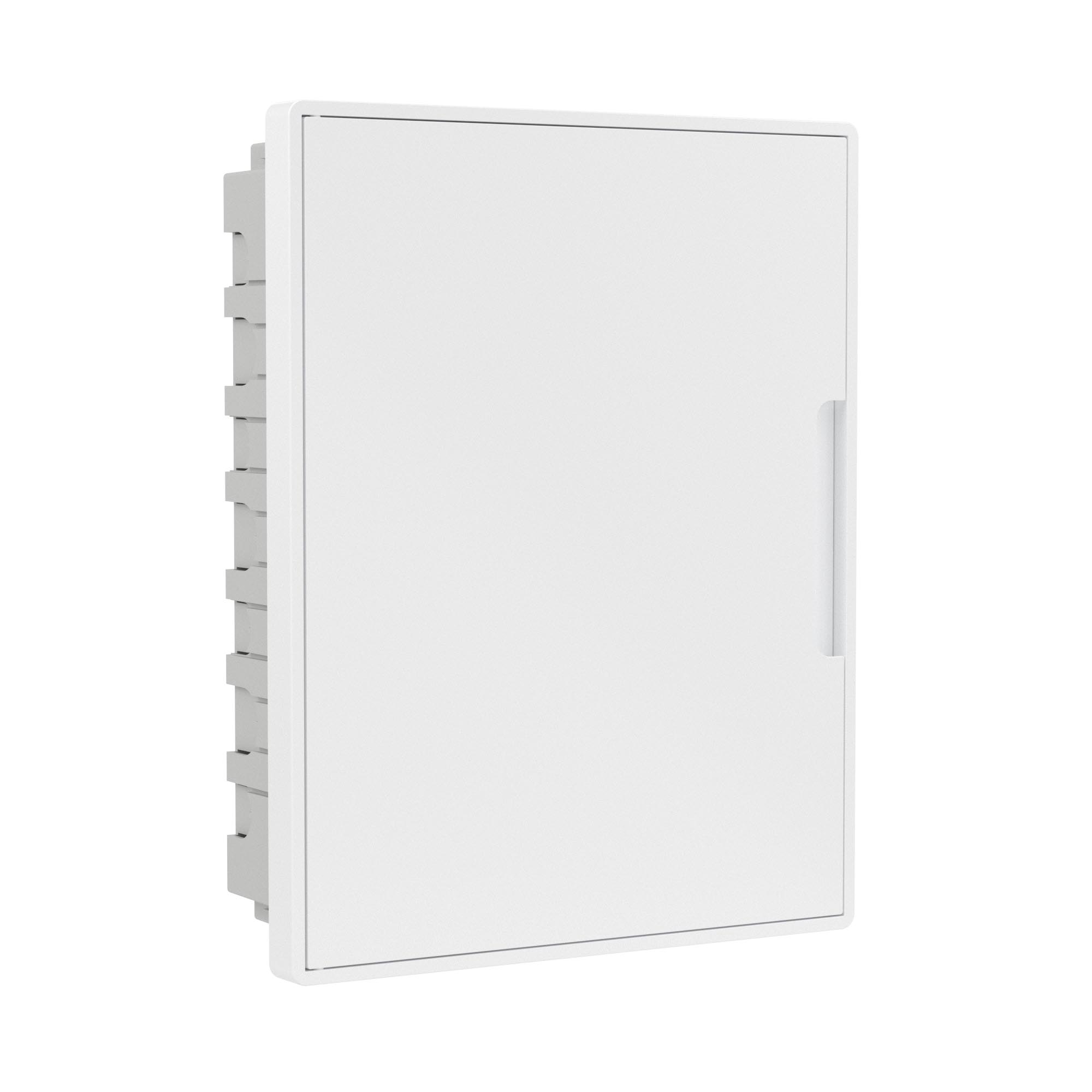 Е10. Щиток F24B3WW 24 мод встраиваемый для полых стен Фрейм (FRAME), белый, с белой дверцей, с 4  (ДКС)