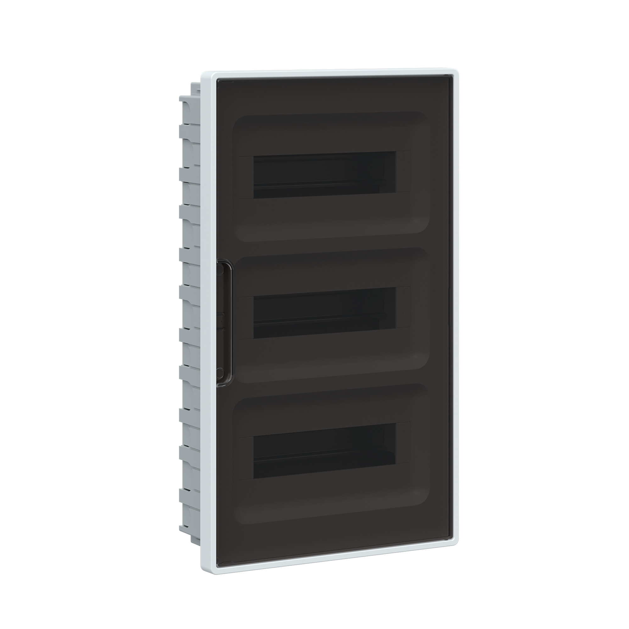 Е10. Щиток F36B3WD 36 мод встраиваемый для полых стен Фрейм (FRAME), белый, с тонированной   (ДКС)