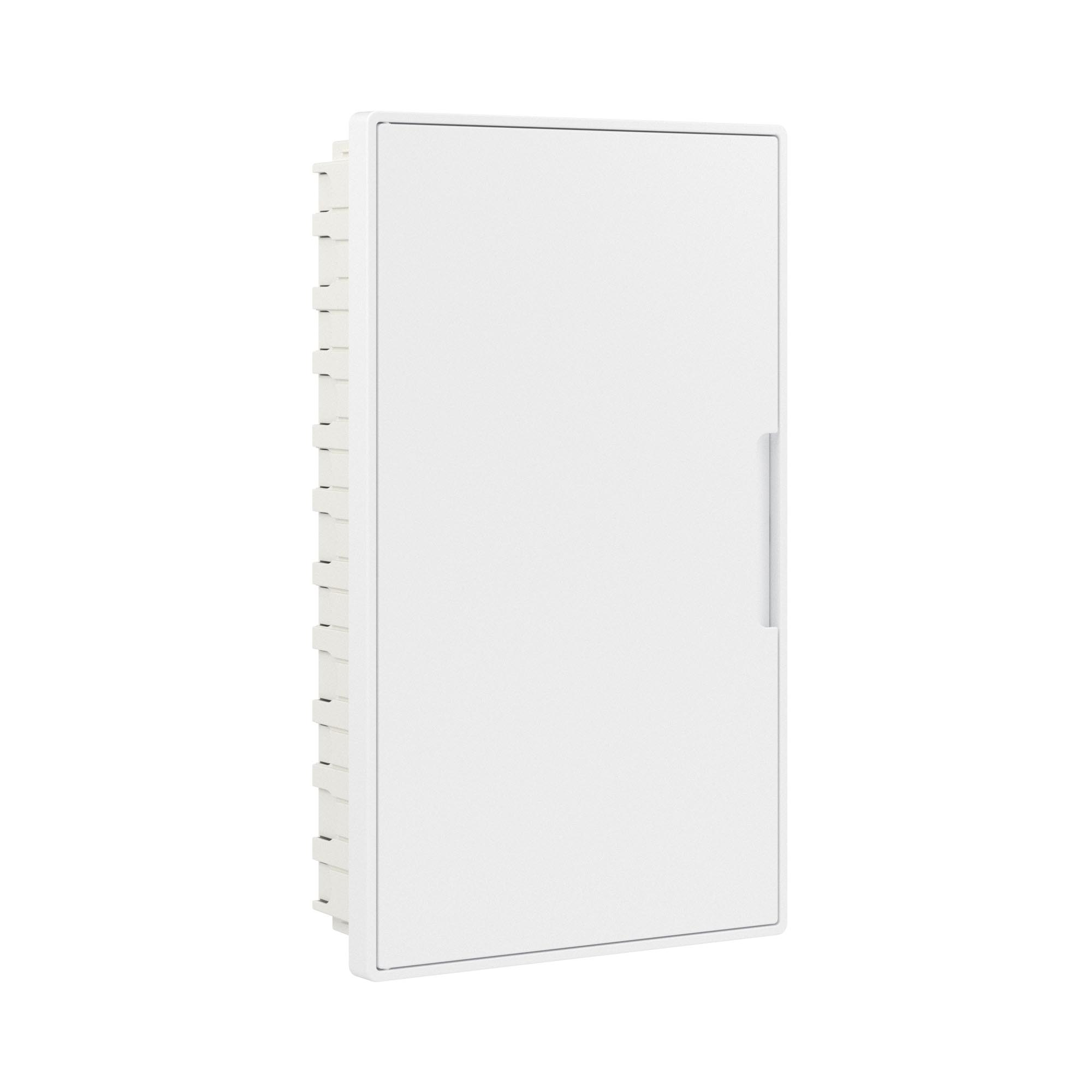 Е10. Щиток F36B4WW 36 мод встраиваемый слаботочный Фрейм (FRAME), белый, с белой дверцей, с  (ДКС)