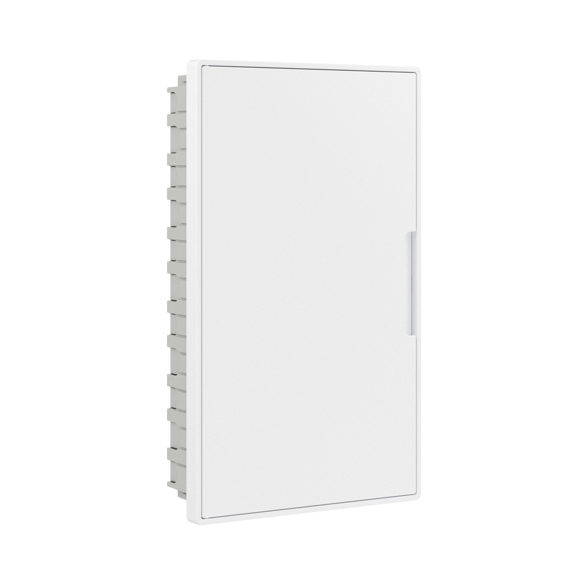 Е10. Щиток F36B5WW 36 мод встраиваемый для полых стен слаботочный Фрейм (FRAME), белый, с белой  (ДКС)