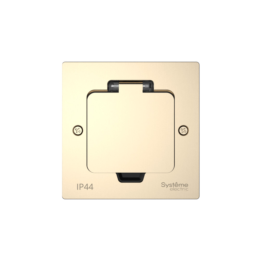 М90. Люк MultiDesk MDK20102NA на 2 модуля в фальшпол, никель IP44 (System Electric) М90. Люк MultiDesk MDK20102NA на 2 модуля в фальшпол, никель IP44 (System Electric)