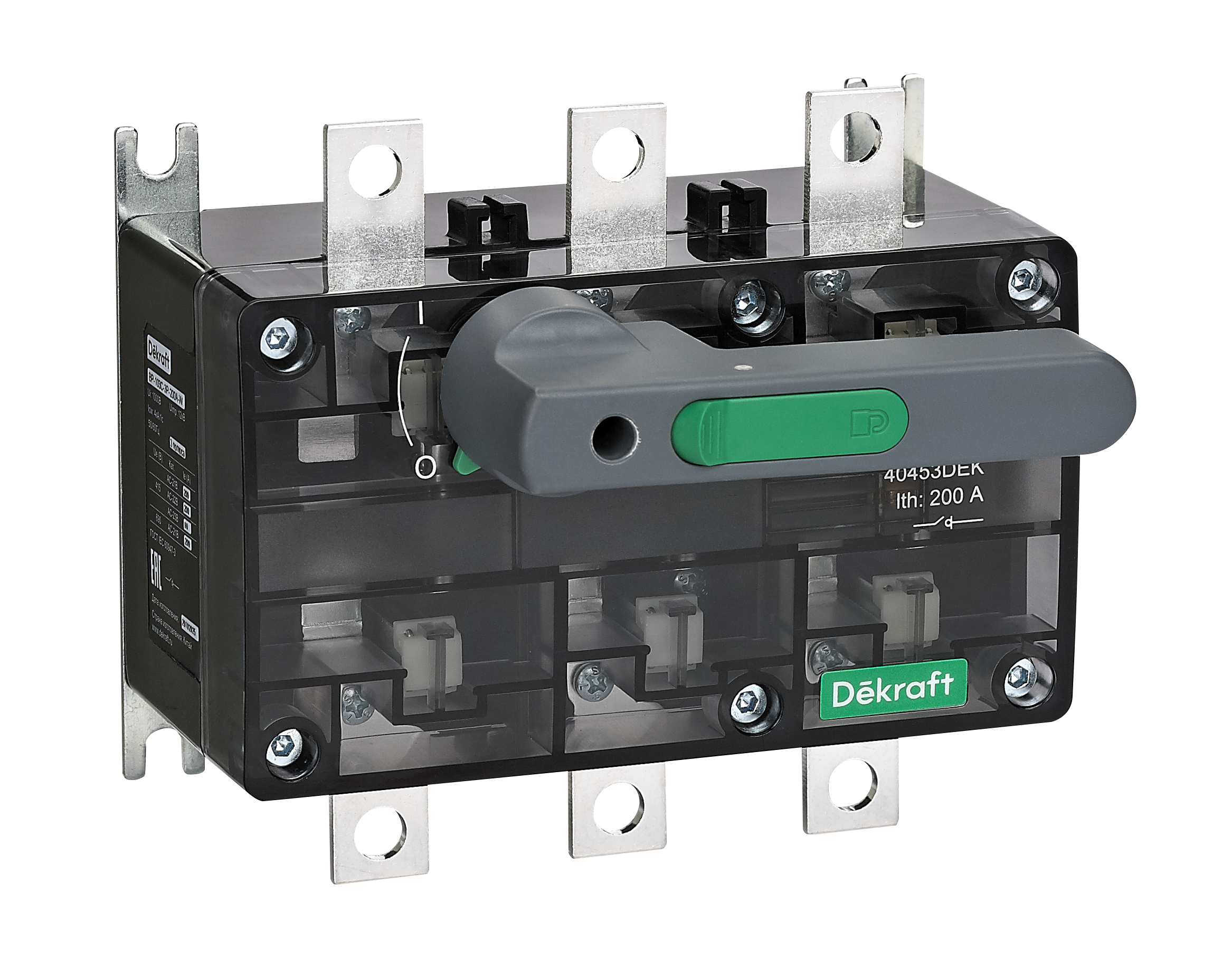 А48. Выключатель-разъединитель 40451DEK 125А 3Р с видимым разрывом ВР-103С (Dekraft) А48. Выключатель-разъединитель 40451DEK 125А 3Р с видимым разрывом ВР-103С (Dekraft)