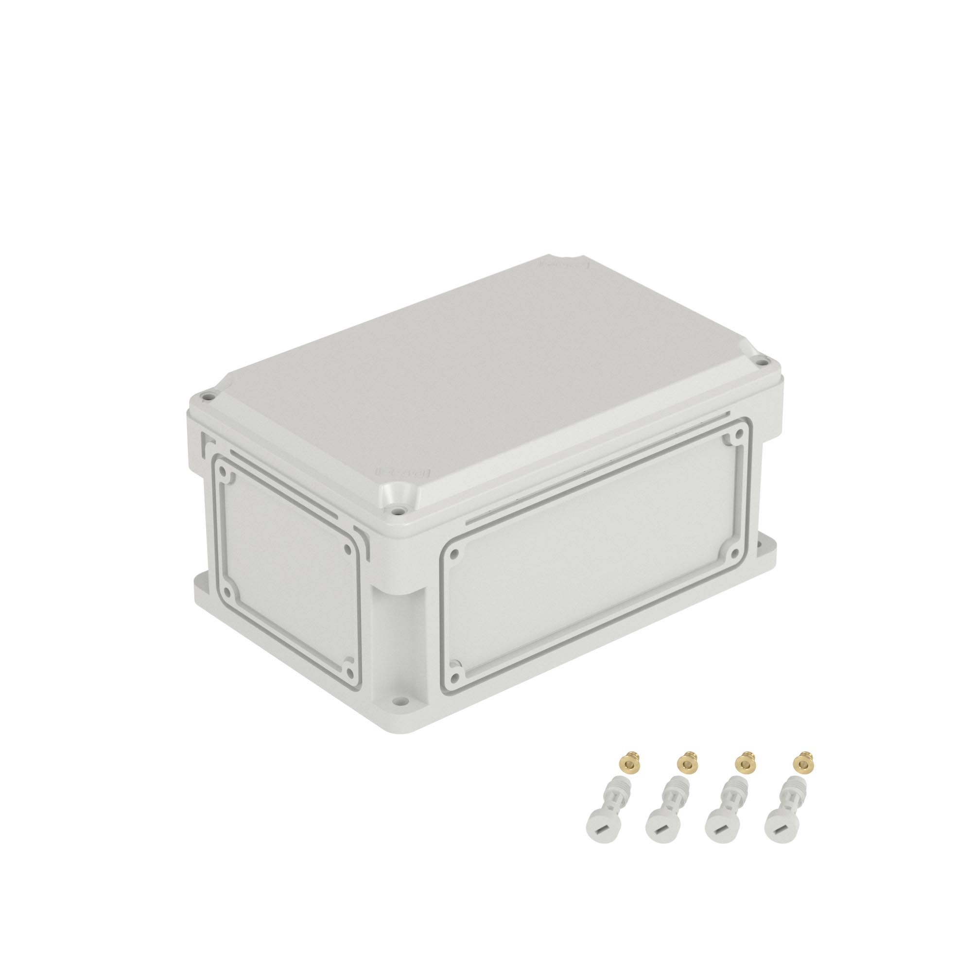 Е10. Корпус 532210 RAM box без МП 300х200х146 мм, с фланцами, непрозрачная крышка высотой 21  (ДКС)