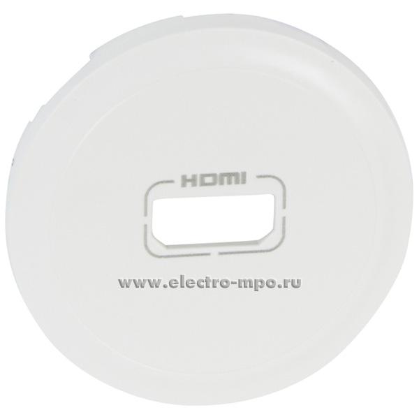 Ю6736. Накладка Celiane 068216 розетки aудио/видео тип HDMI белая (Legrand)