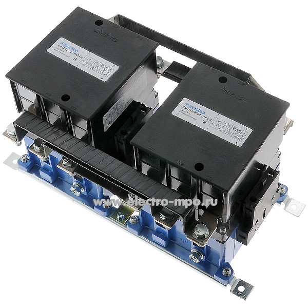 А4397. Пускатель магнитный ПМ12-160500 220В 160А 4з+4р реверсивный IP00 без реле (Электротехник Москва)