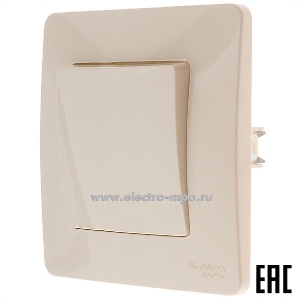 Ю43. Выключатель Blanca BLNVS010107 1 кл. с/п бежевый (Systeme Electric)