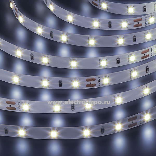 С15. Лента светодиодная 95295 NLS-2835CW60 5м 24В пост.тока 24Вт 6000K 300Led IP20 (Navigator)