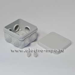 31625.К1625 Коробка Plexo 092104 распаечная пластиковая с сальниками 65х65х40мм IP55 серая (Legrand)