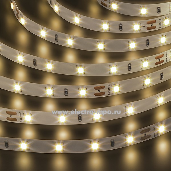 С15. Лента светодиодная 95311 NLS-2835WW60 5м 24В пост.тока 24Вт 3000K 300Led IP20 (Navigator)