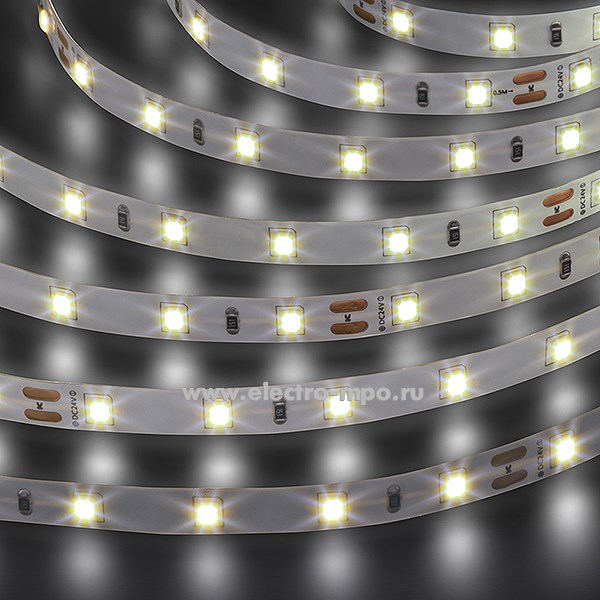 С15. Лента светодиодная 95305 NLS-2835W60 5м 24В пост.тока 24Вт 4000K 300Led IP20 (Navigator)