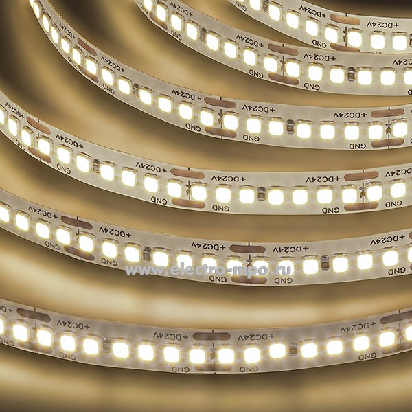 С15. Лента светодиодная 95310 NLS-2835WW240 5м 24В пост.тока 90Вт 3000K 1190Led IP20 (Navigator)