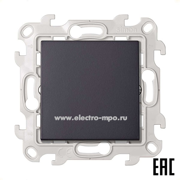 Ю7247. Механизм Simon24 2450251-038 переключателя 1кл. перекрестного с/п графит (Simon)