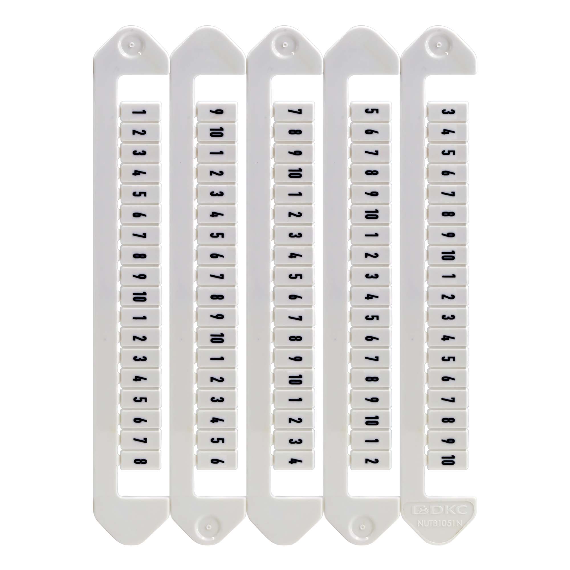 М31. Маркировка NUTB-5-4H для клемм, ширина 5 мм, символ "4", горизонтальная  (ДКС)