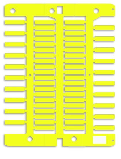 М37. Маркировка NUT18Y для провода, жесткая, для трубочек. 4х18мм.  (ДКС)