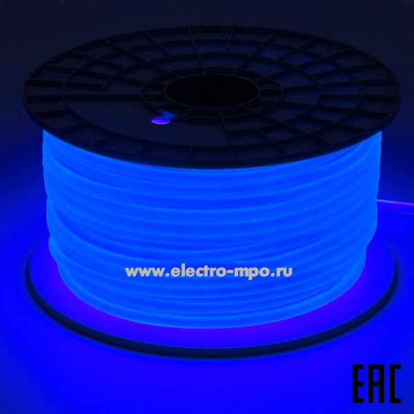 С09. Лента светод. 504423 GLS-COB-288-10-220-IP67-NW-NL-B 7х10мм Неон COB синий 220В IP67 (General)