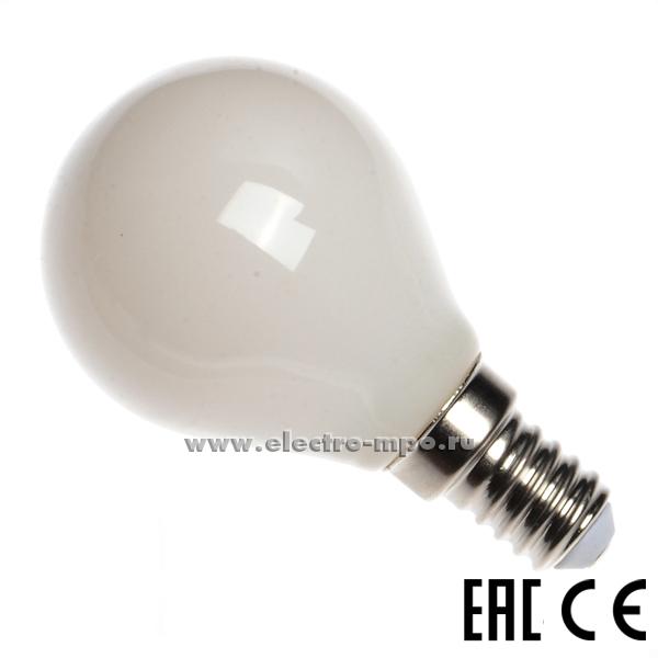 Л1343. Лампа 4,3Вт Filament матовая 649999 GLDEN-G45S-M-8-230-E14-4500 светодиод "шарик" х/б свет (General