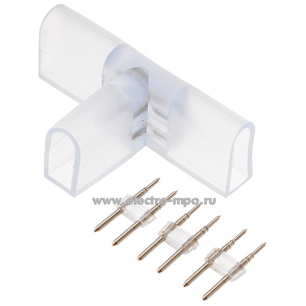 С0971. Коннектор 521303 G-2835-T-IP20-NL для Т-образного соединения лент Неон гибкий 8х16мм (General