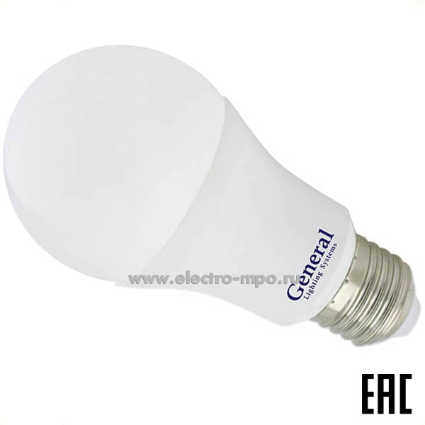 Л02. Лампа 14Вт 637500 GLDEN-WA60-17-230-E27-6500К 1300Лм светодиодная "груша" дневной свет (General)